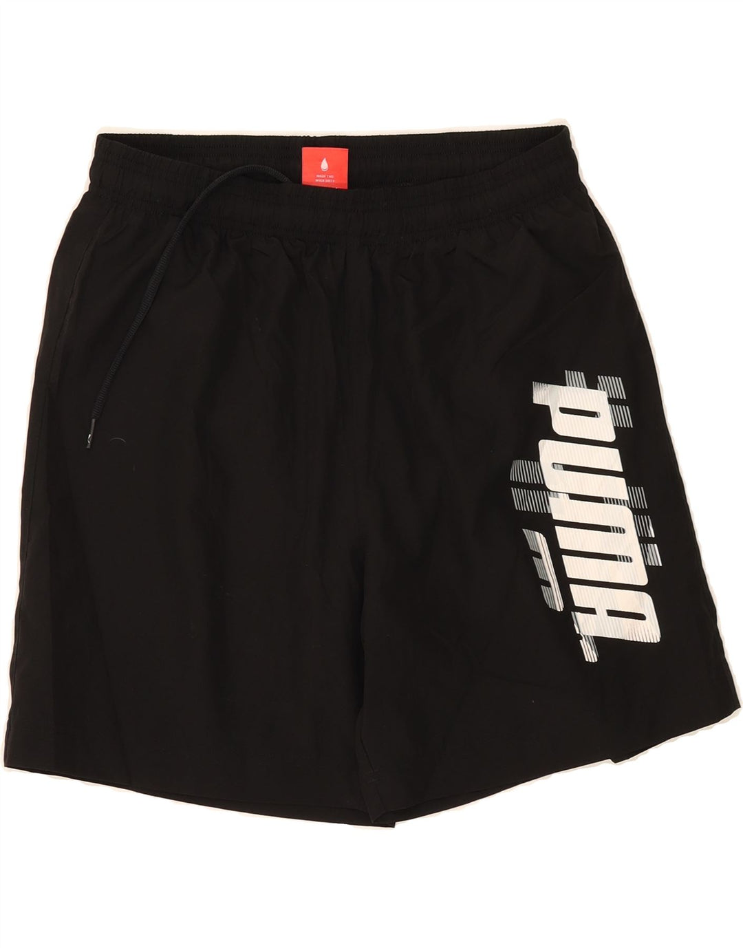 PUMA Mens Graphic Sport Shorts Medium Black Polyester Vintage Puma and Second-Hand Puma from Messina Hembry 