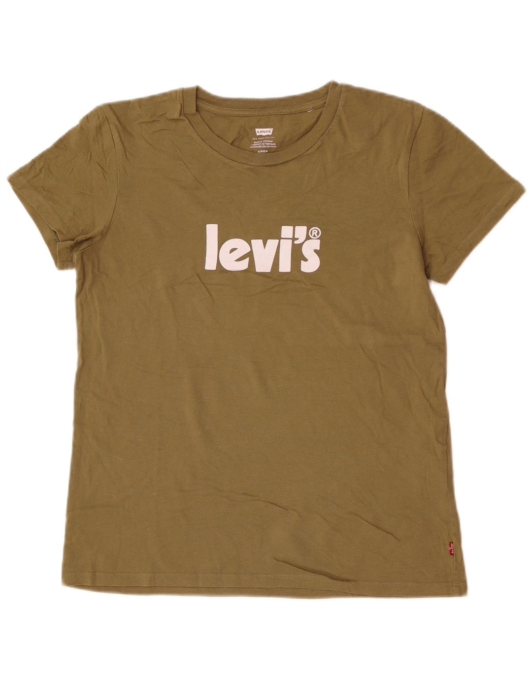 T-shirt grafica da uomo Levi's Top piccola in cotone kaki
