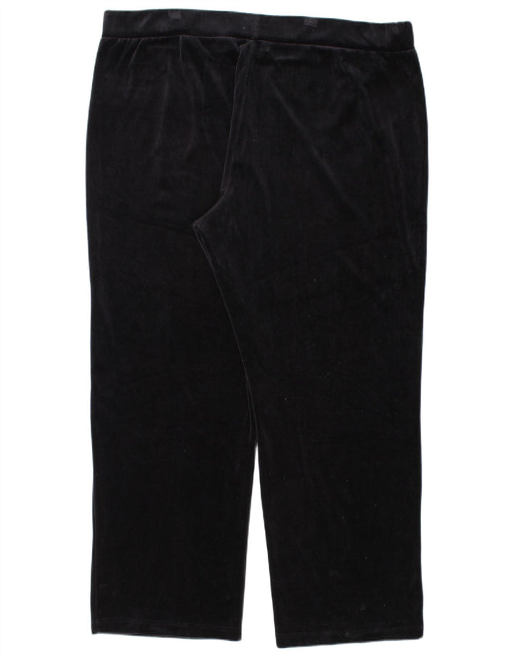 Pantaloni da tuta in velluto da donna RALPH LAUREN UK 22 3XL Cotone nero