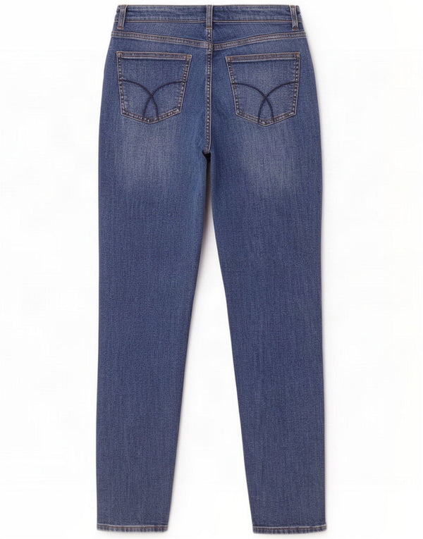 Crew Clothing Jeans skinny da donna UK 12 Medium W30 L29 Blu Cotone
