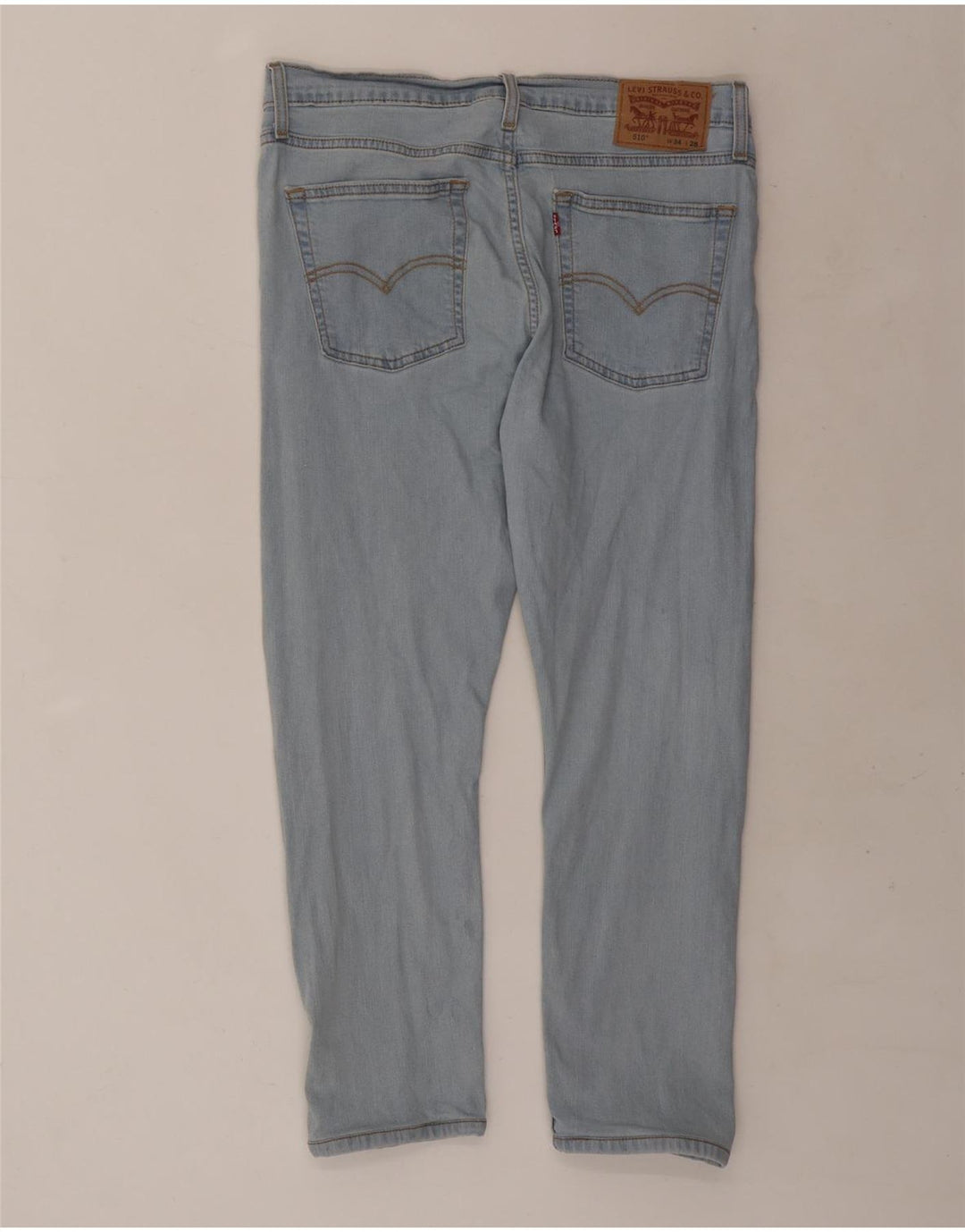 LEVI'S Jeans skinny cropped 510 da uomo W34 L25 cotone blu