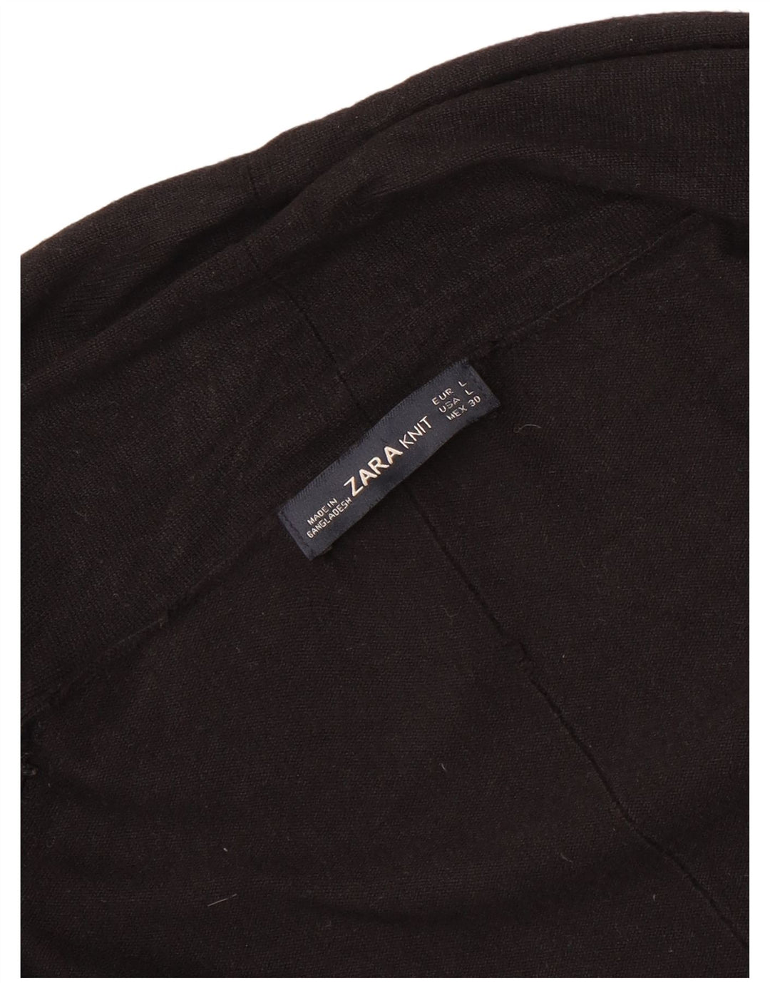 Maglione cardigan aperto da donna Zara UK 14 grande nero