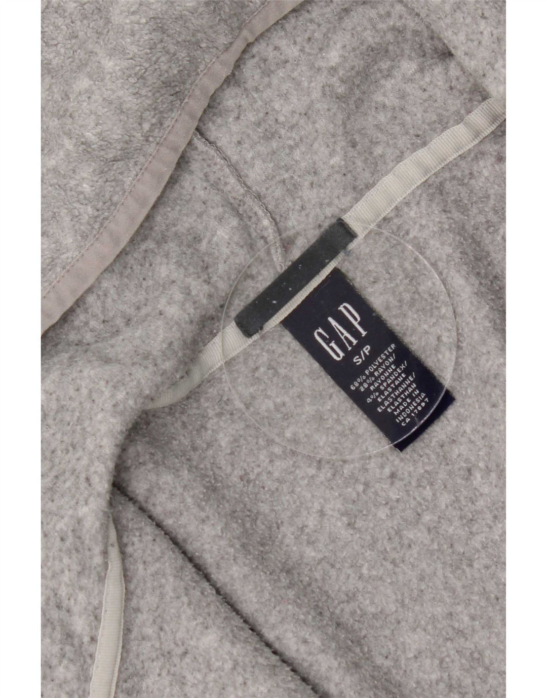 Giacca in pile oversize con cappuccio da donna Gap UK 10 Small Grigio Poliestere