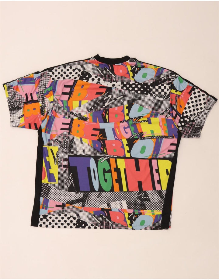 T-shirt grafica da uomo Adidas Top grande multicolore