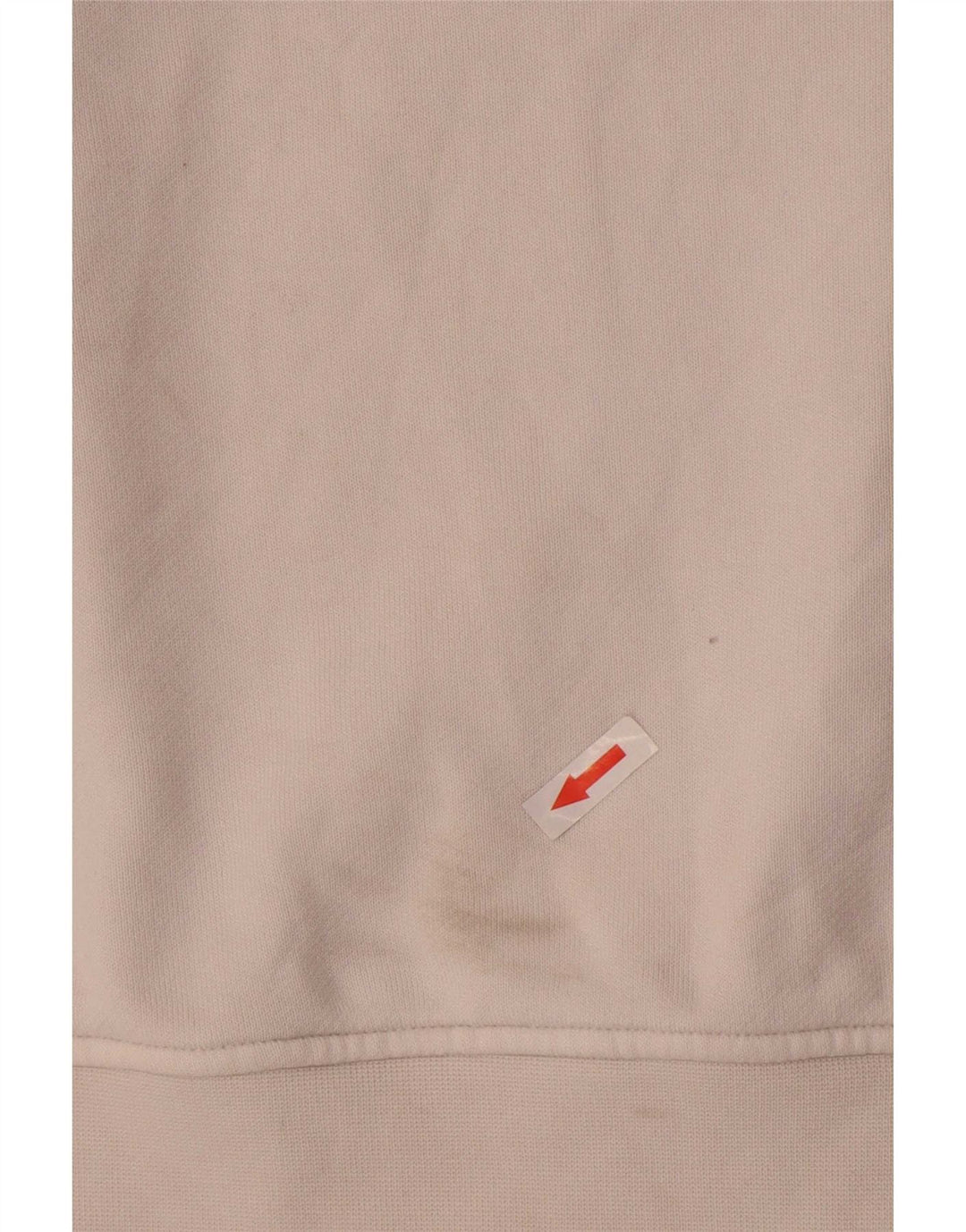 Felpa oversize da donna Adidas UK 10 piccola in cotone bianco