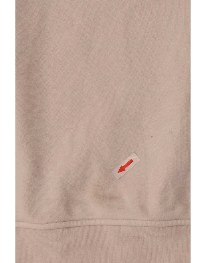 Felpa oversize da donna Adidas UK 10 piccola in cotone bianco
