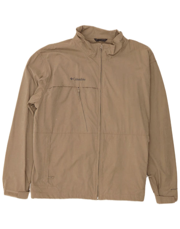Giacca antipioggia Columbia Omni-Heat da uomo UK 44 2XL Cotone beige