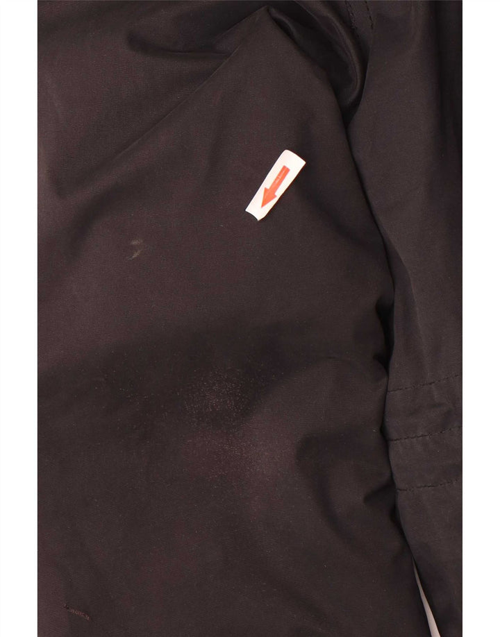 Giacca parka da donna con cappuccio Superdry UK 14 grande poliestere nero