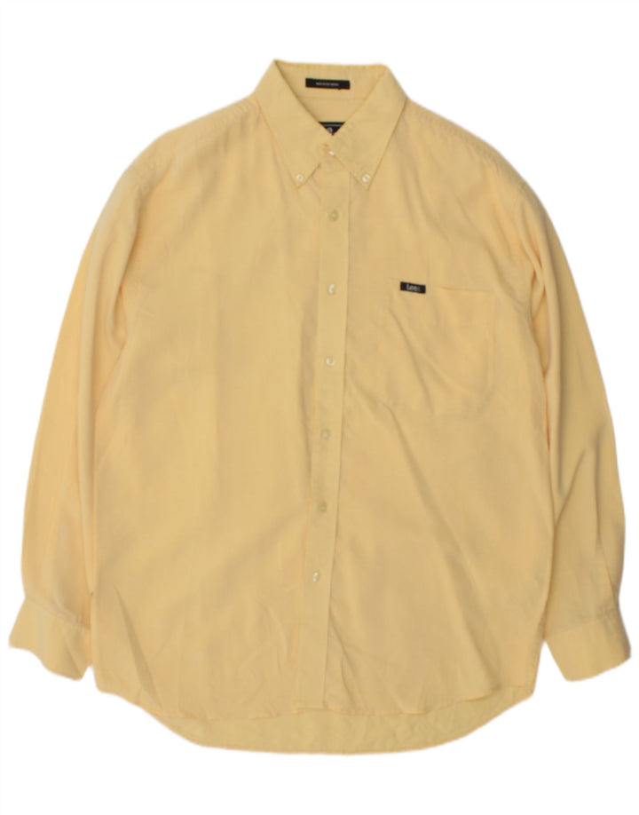 Camicia da uomo Lee a quadri gialli medi