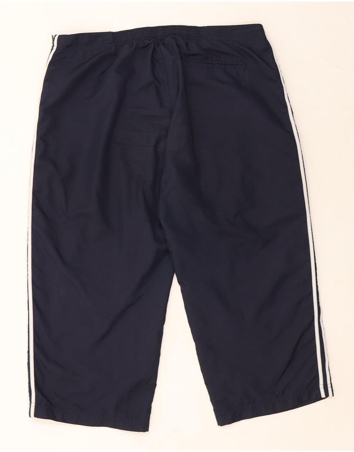 Pantaloni da tuta ADIDAS Capri da donna UK 16 Large in poliestere blu navy