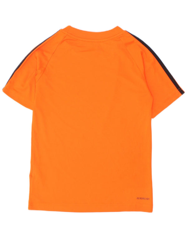 Maglietta Adidas Aeroready da ragazzo, 7-8 anni, in poliestere arancione