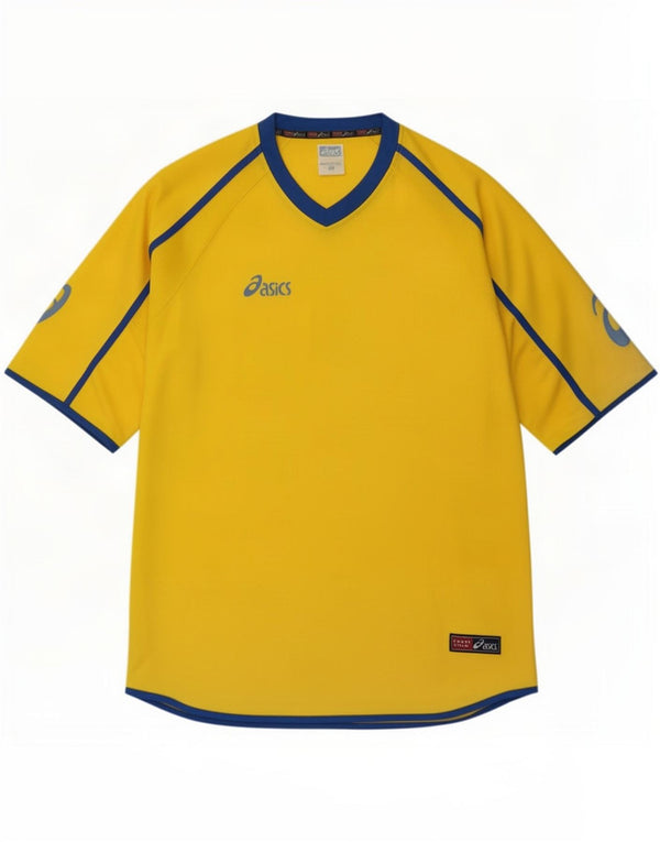 T-shirt grafica da uomo Oasis Top grande giallo in poliestere