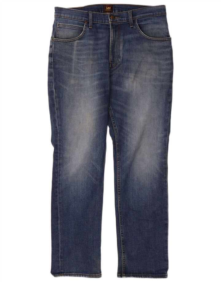Jeans dritti da uomo Lee Brooklyn W33 L30 cotone blu
