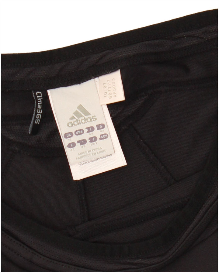 Pantaloni da tuta ADIDAS Clima 365 Capri da donna UK 16 grandi nylon nero