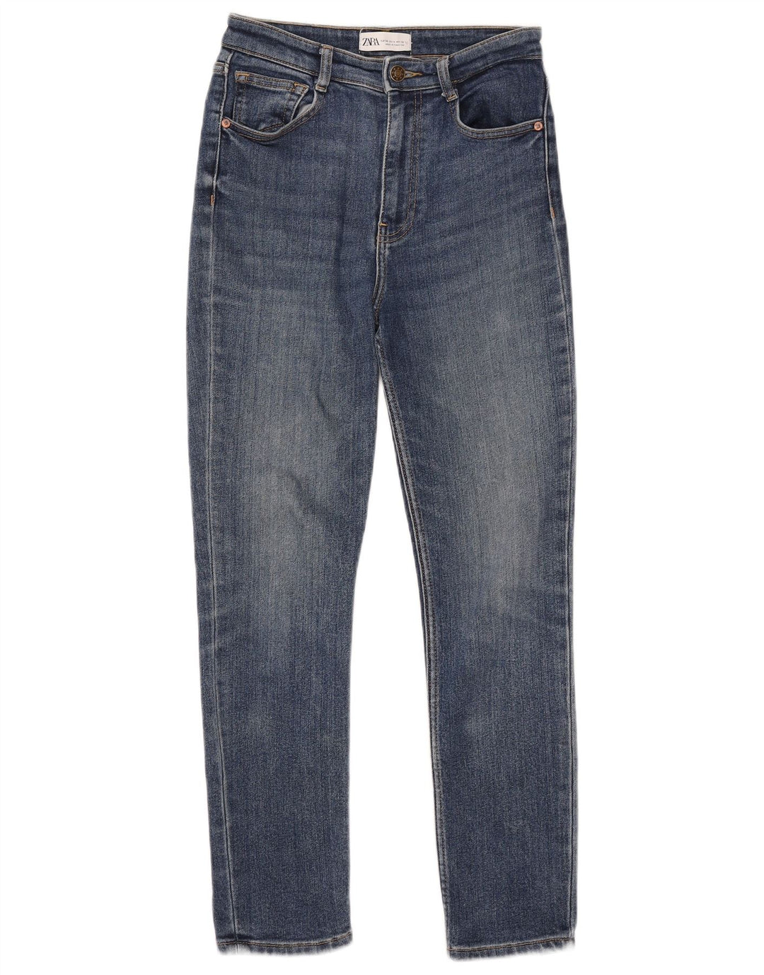 Jeans slim da donna ZARA EU 36 XS W26 L27 Blu