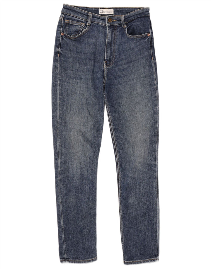 Jeans slim da donna ZARA EU 36 XS W26 L27 Blu