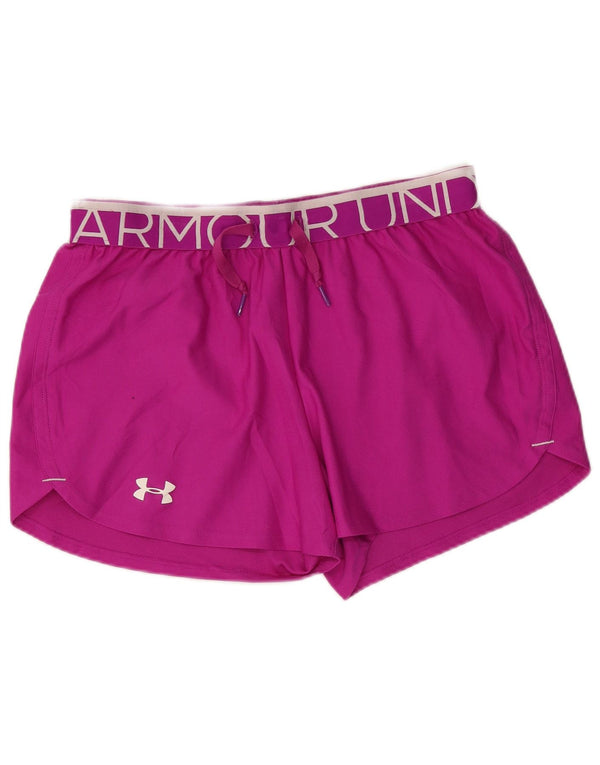 Pantaloncini sportivi Under Armour da donna Heat Gear Graphic UK 10 piccoli rosa