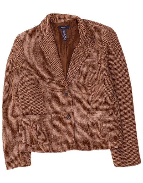 Giacca blazer a 2 bottoni da donna Chaps US 16 2XL viscosa marrone