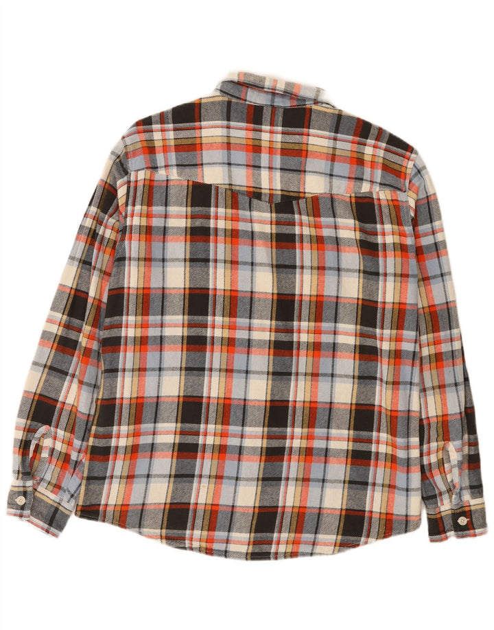 Levi's Camicia da uomo in flanella rilassata in cotone a quadri multicolore medio