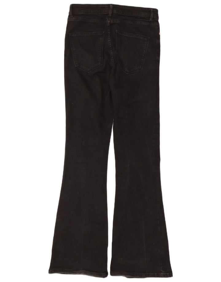 Jeans svasati da donna Zara EU 40 medio W30 L33 cotone nero