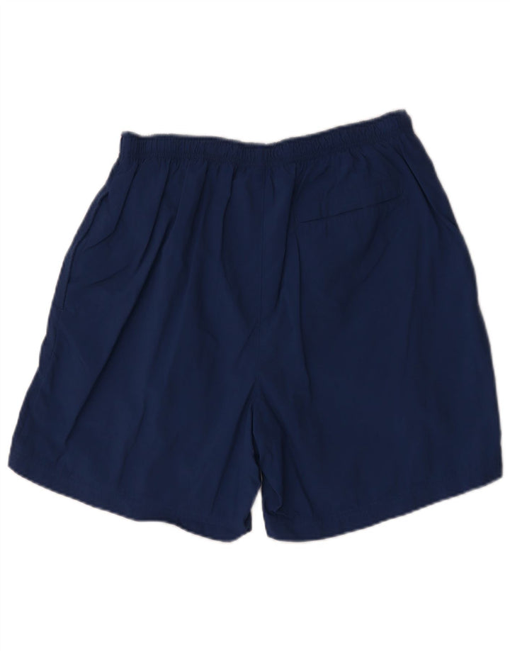 Pantaloncini da bagno grafici Nike da uomo in poliestere color block blu medio