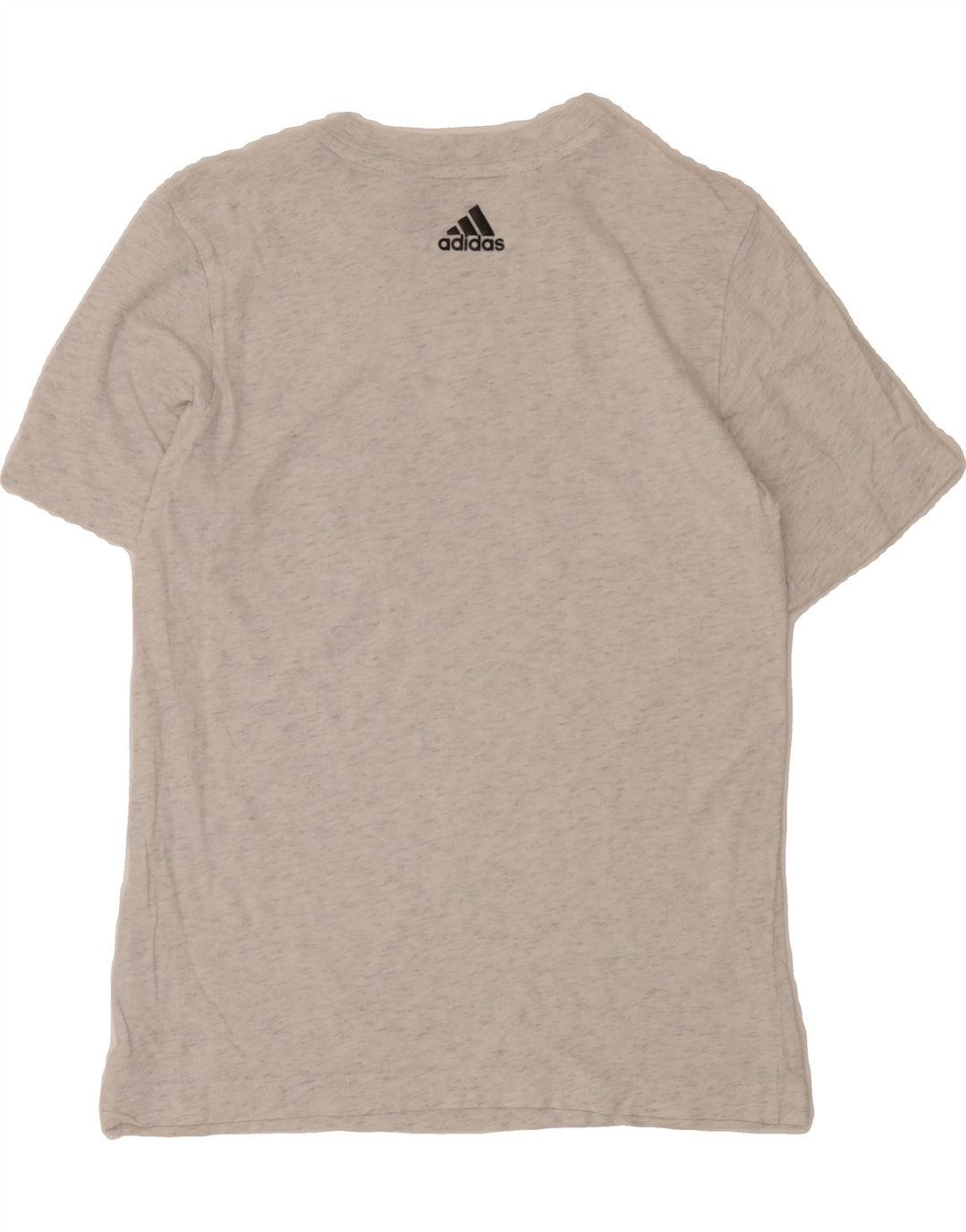 ADIDAS Boys Graphic T-Shirt Top 11-12 Years Grey Flecked Vintage Adidas and Second-Hand Adidas from Messina Hembry 