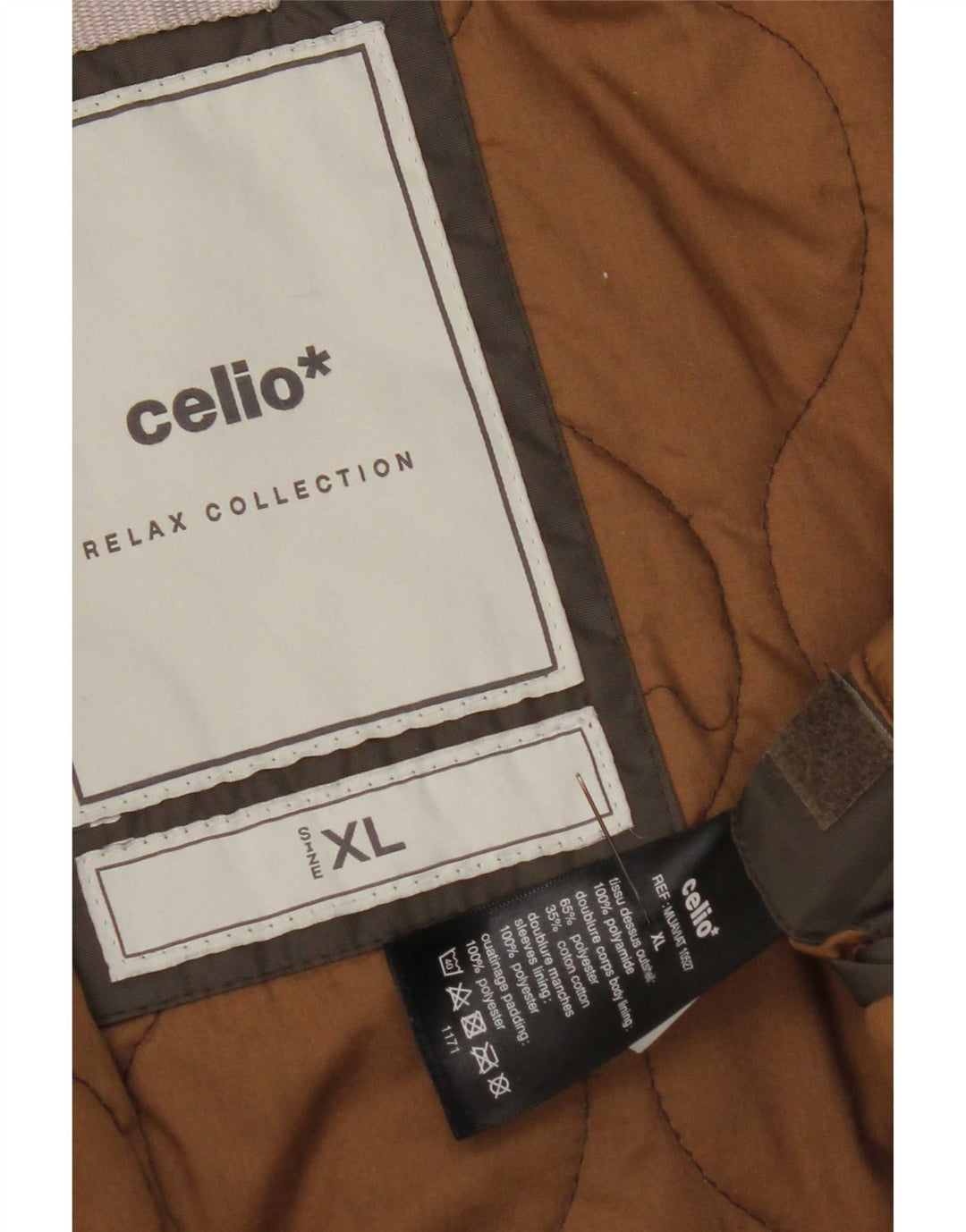 Giubbotto bomber militare da uomo Celio UK 42 XL nylon kaki