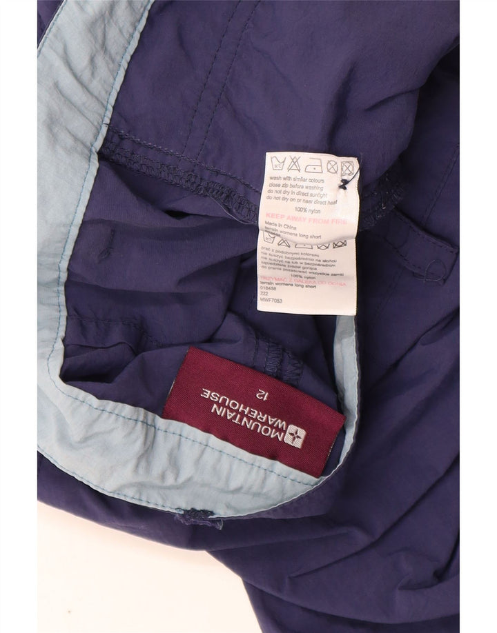 Pantaloncini cargo da donna Mountain Warehouse UK 12 medi W32 nylon blu navy