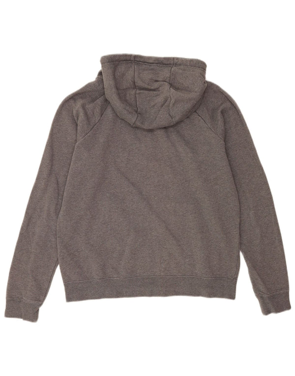 Felpa con cappuccio e zip Nike da uomo piccola in cotone grigio