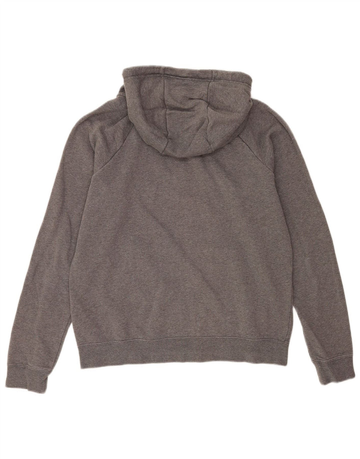 Felpa con cappuccio e zip Nike da uomo piccola in cotone grigio