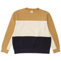 Zara Uomo Felpa Maglione Grande Beige Colorblock Cotone