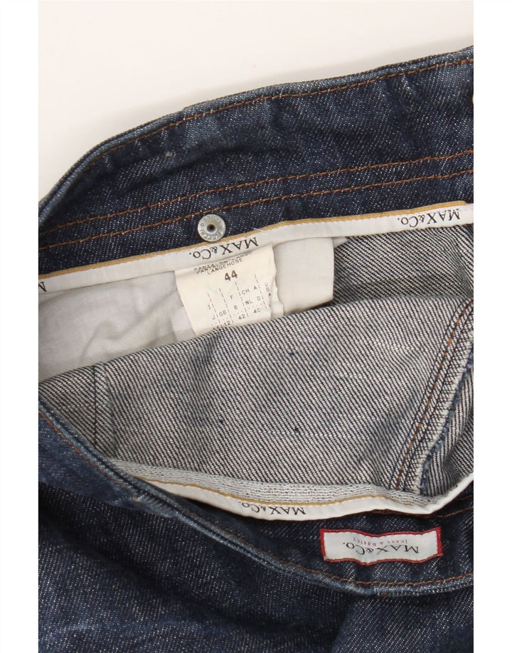 Max & Co. Jeans dritti da donna UK 12 Medio W30 L28 Cotone blu