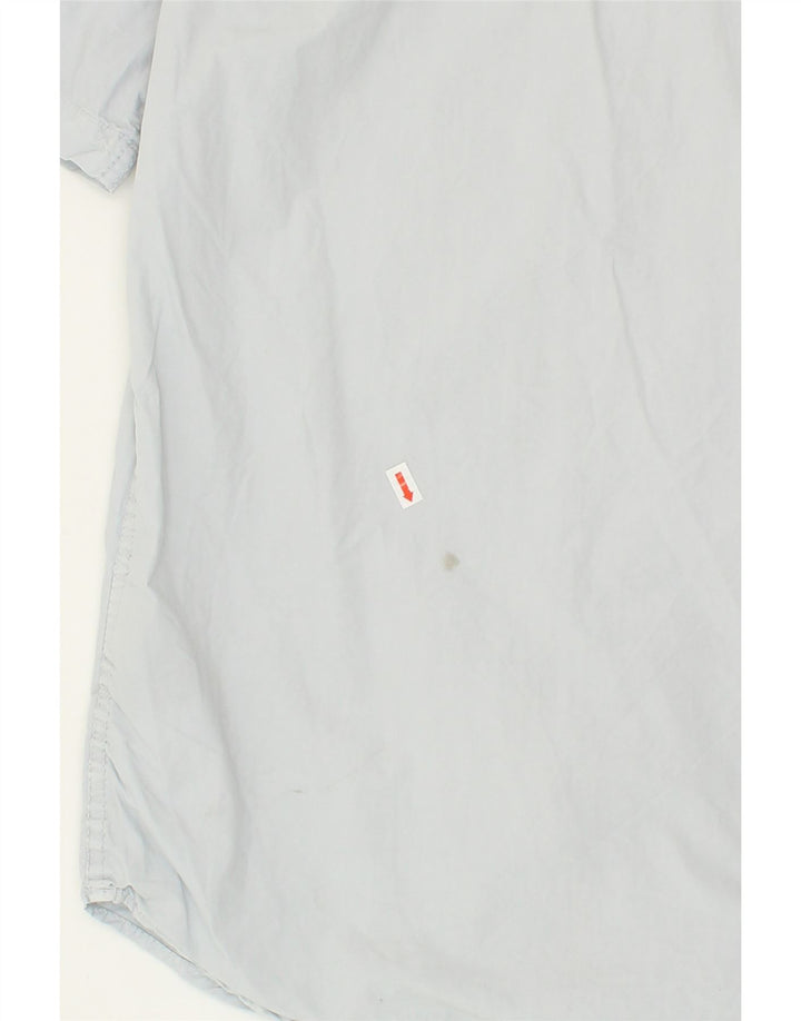 SUPERDRY Mens Short Sleeve Shirt Medium Blue Cotton Vintage Superdry and Second-Hand Superdry from Messina Hembry 