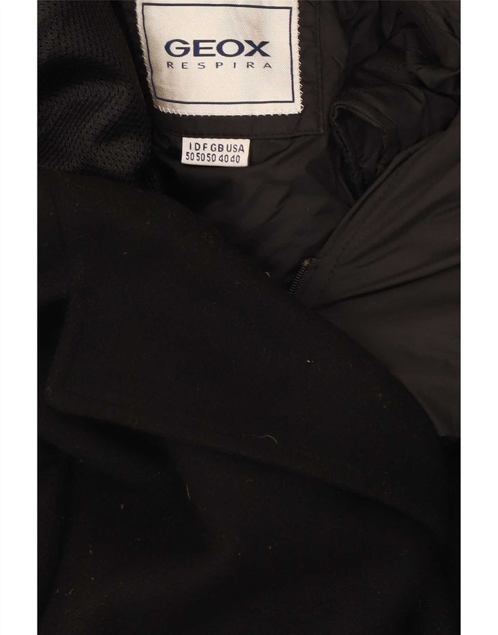 Geox Cappotto Imbottito Uomo Respira IT 50 Large Nero Lana