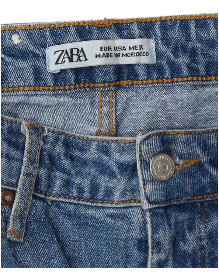 Jeans slim invecchiati Zara da donna W33 L28 Blu