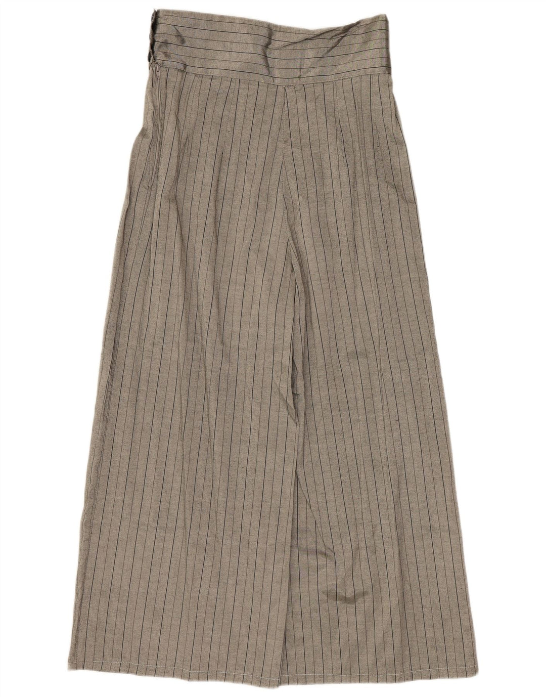 Pantaloni cropped da donna vintage IT 44 medi W28 L23 poliestere grigio