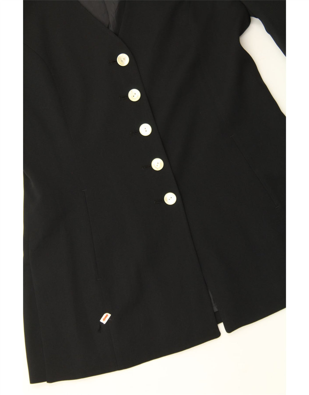 BETTY BARCLAY Womens 5 Button Blazer Jacket UK 12 Medium  Black Acetate Vintage Betty Barclay and Second-Hand Betty Barclay from Messina Hembry 