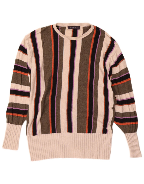 Maglione maglione girocollo da donna Marks & Spencer UK 14 medio multicolore