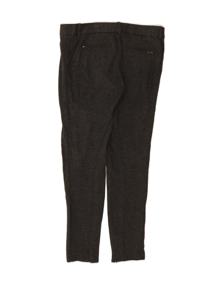 MASSIMO DUTTI Womens Slim Chino Trousers EU 42 Large W32 L30 Grey Viscose Vintage Massimo Dutti and Second-Hand Massimo Dutti from Messina Hembry 