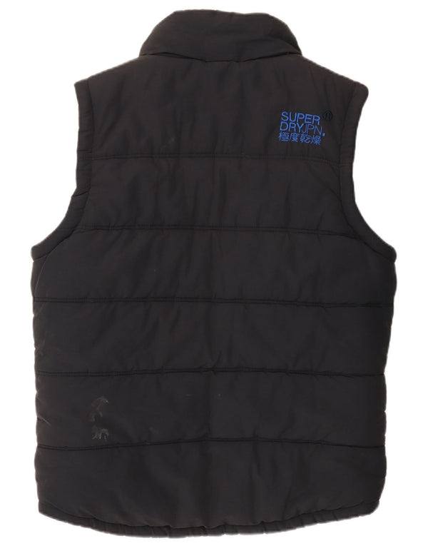 Gilet imbottito in sherpa da uomo Superdry UK 40 grande cotone nero