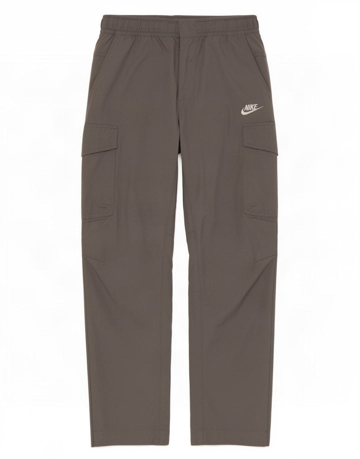 Pantaloni cargo dritti Nike da uomo medi W30 L27 cotone grigio