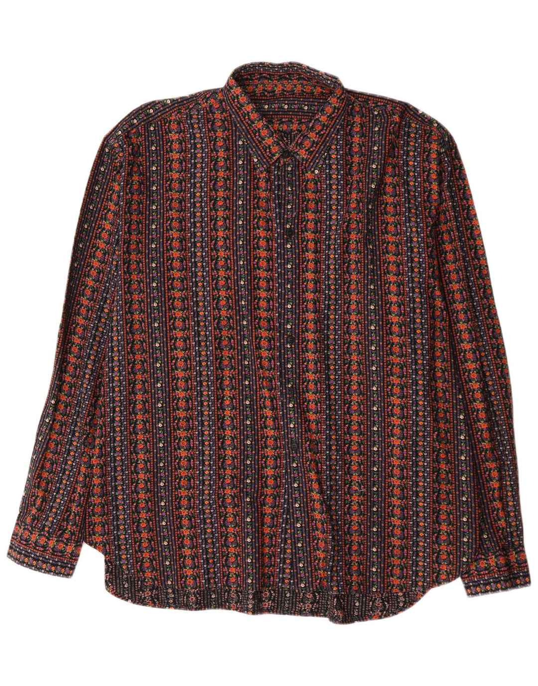 Camicia vintage da uomo XL multicolore geometrica