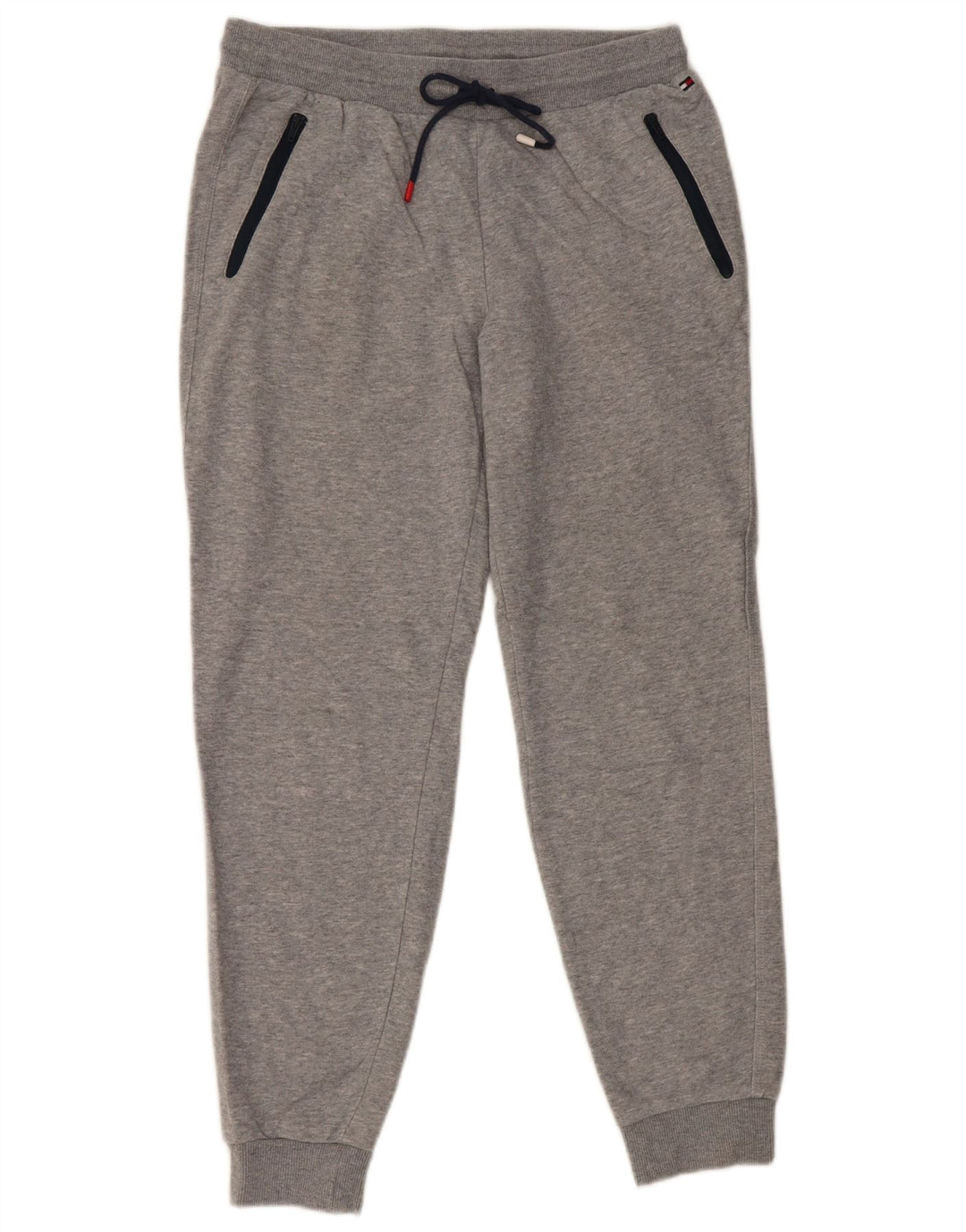 Pantaloni da tuta da uomo Tommy Hilfiger Joggers piccoli in cotone grigio