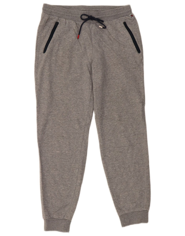 Pantaloni da tuta da uomo Tommy Hilfiger Joggers piccoli in cotone grigio
