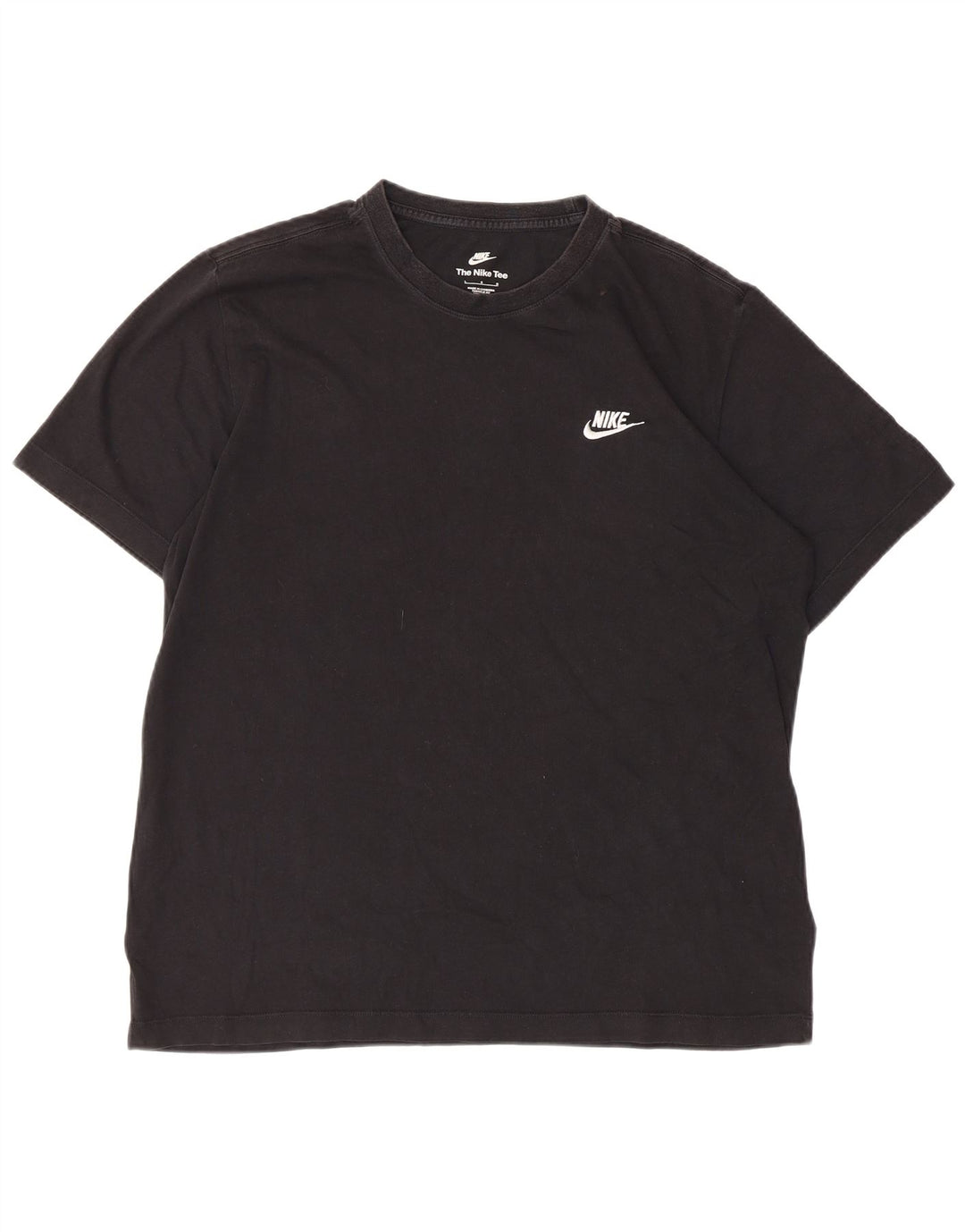 T-shirt da uomo NIKE Top grande in cotone nero