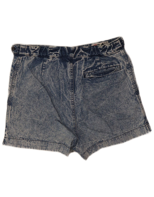 Pantaloncini di jeans a vita alta da donna Fila IT 46 Large W30 Blu