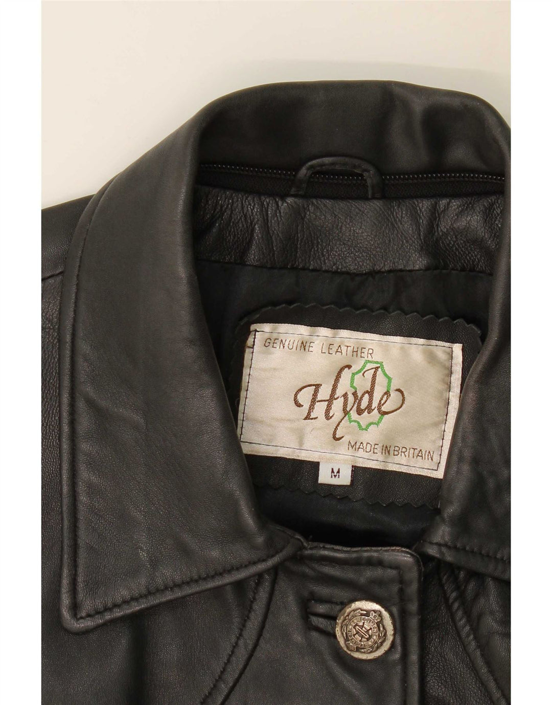 Cappotto in pelle da donna Hyde UK 14 medio nero