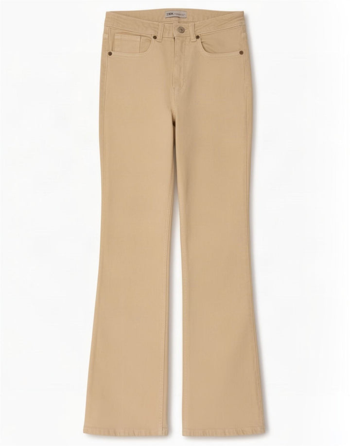 Jeans Bootcut da donna Zara EU 40 medio W30 L30 Beige