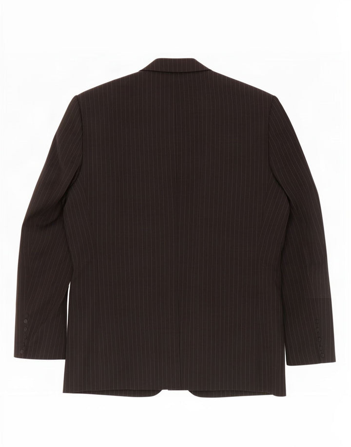 Giacca blazer da uomo a 3 bottoni Canda EU 52 XL poliestere gessato nero
