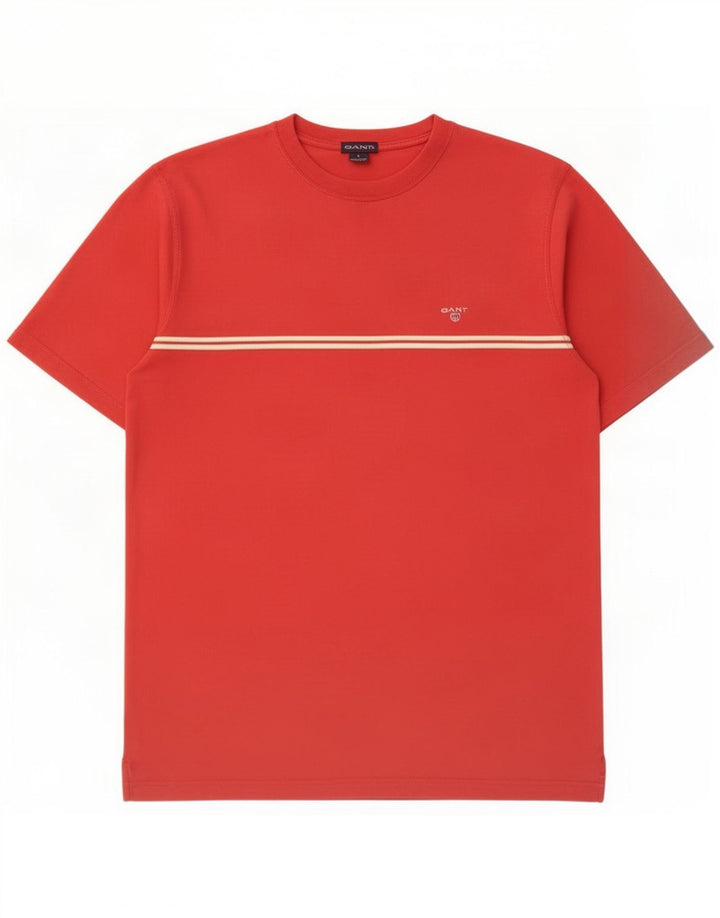 Gant T-shirt da uomo Top grande in cotone a righe rosse